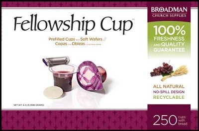 Prefilled communion cups juice and wafer Box 250