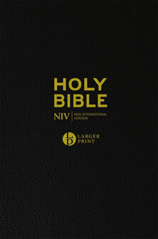 NIV - Larger Print Bible  Black Imitation Leather