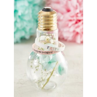 Leren armband met drukknoop Faith