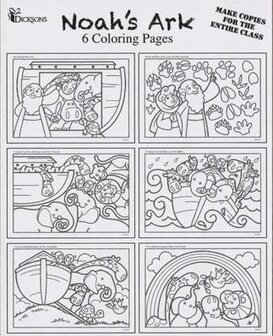 Children&#039;s coloring pages&nbsp;3 sets - Moses, Noah and Zacchaeus