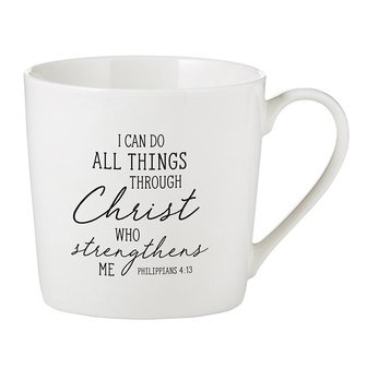 Caf&eacute; Mug - I can do all things