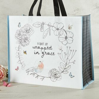 Laminated Tote Bag- Wrapped in Grace