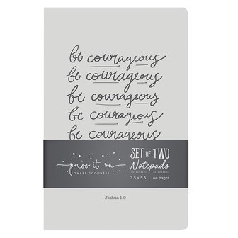 Notepad Set (2) Be courageous