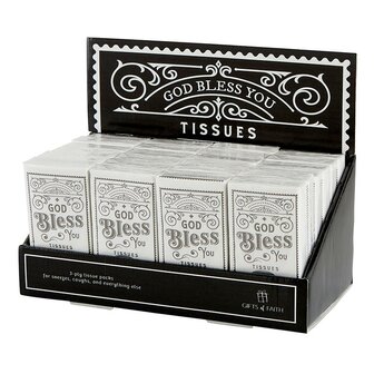 Display tissues (24) God bless you New Design 
