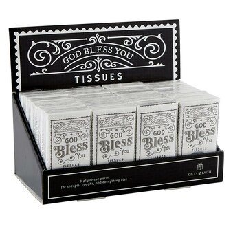 Display tissues (24) God bless you New Design 