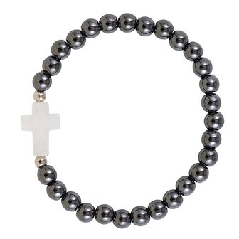 Hematite Cross Bracelets  (set4)