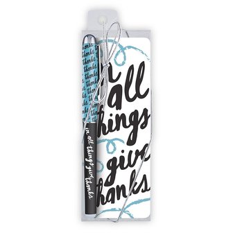 Pen Bookmark In all things give thanks