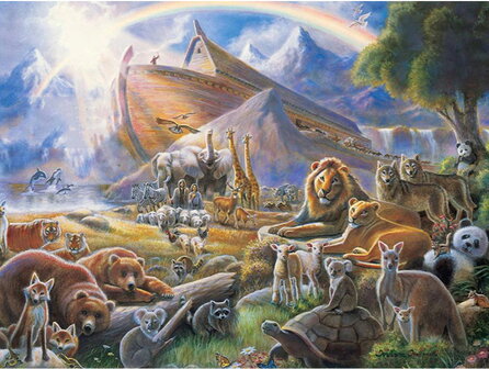 Diamond painting Noah&rsquo;s Ark with mountains
