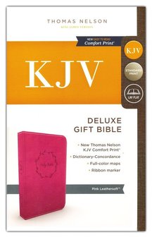 Pink, Imitation Leather KJV - Deluxe Gift Bible