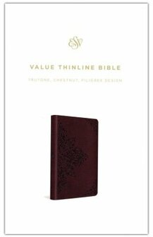Chestnut, Soft Leather Look ESV - Value Thinline Bible