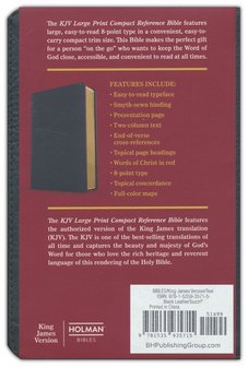 KJV - LP Compact Bible   Black, Leathertouch 