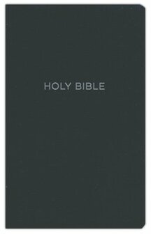 NKJV Thinline Reference Bible   Black, Leatherlook 