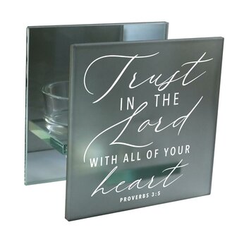 Tealight holder Trust in the Lord