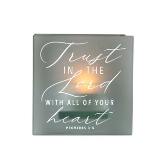 Tealight holder Trust in the Lord