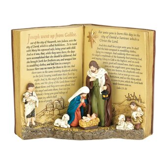 Bookfigurine nativity scene