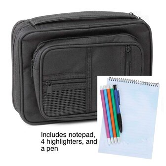 Study kit black canvas biblecover Large