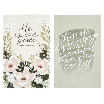 Notebook He is our peace (setof2)