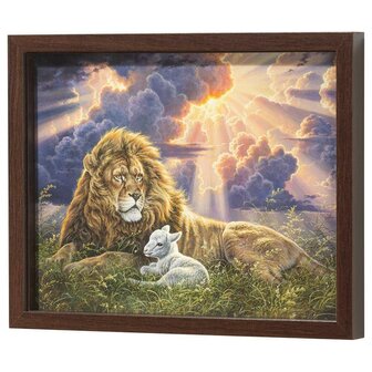Wandkunst Lion &amp; the Lamb 