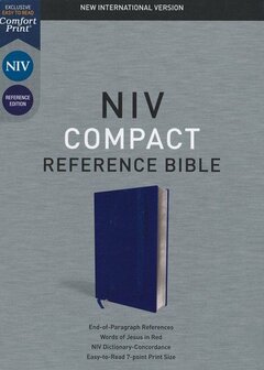Blue, soft leatherlook  NIV - Compact Ref. Bible         