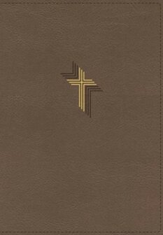 Brown, Soft leatherlook  NIV - Larger Print Compact Bible      