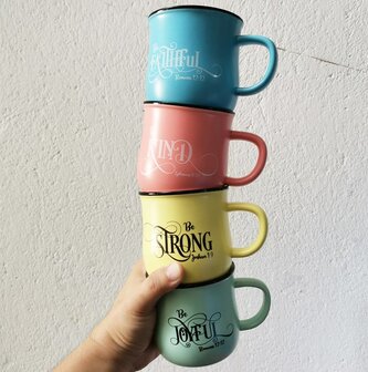 Mug Be strong  Yellow