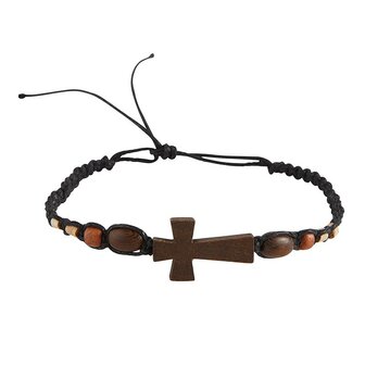 Armband Kreuz Holz  (set4)