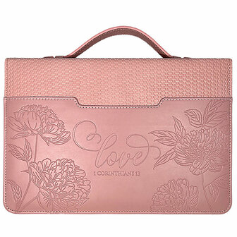 Biblecover Large Love pink blush 