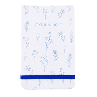 Notepad linen Joyful in hope