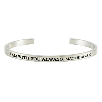 Manchet armband I am with you always