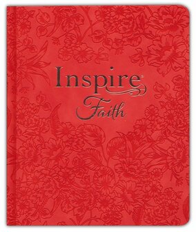 NLT - Inspire FAITH Bible, Filament Enabled Edition, Hardcover LeatherLike, Coral Blooms