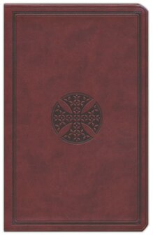 ESV - Value Thinline Bible (TruTone, Brown, Mosaic Cross Design)