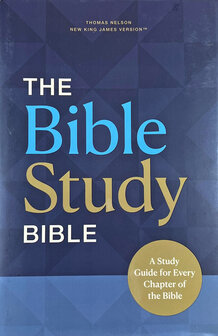 NKJV, The Bible Study Bible, Hardcover, Comfort Print: A Study Guide for Every Chapter of the Bible (Hardback)
