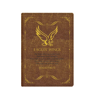 Lux leather journal Eagles wings