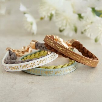 Armband wrapped in love grau/wei&szlig;