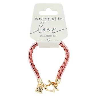 Bracelet wrapped in love pink