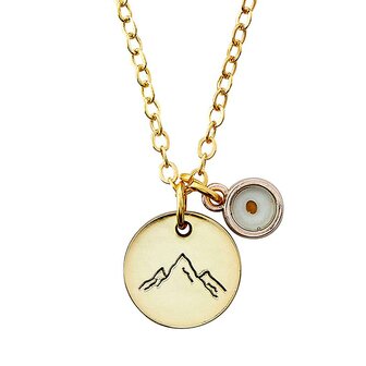 Anh&auml;nger Senfk&ouml;rner Goldplatte