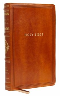 KJV Personal-Size Sovereign Collection Bible, Comfort Print--soft leather-look, brown
