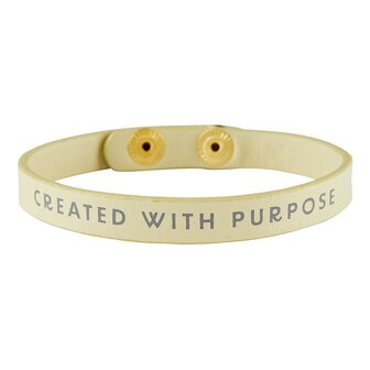 Leather Snap Bracelet Created with purpose   