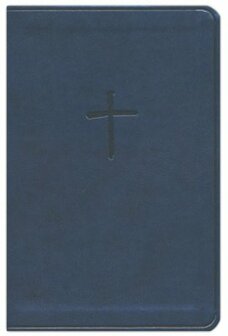  CSB Compact Bible, Value Edition--soft leather-look, navy blue