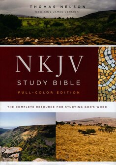 NKJV Comfort Print Full Color Study Bible, Hardcover