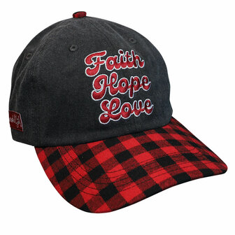 Baseball cap women Faith hope love