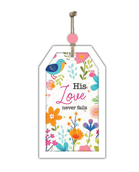 Wall deco His love never fails