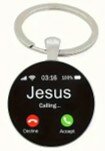  Sleutelhanger metaal/epoxy Jesus calling