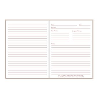 Notitieboek sprekers blauw/groen