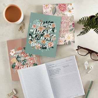 Notitieboek sprekers blauw/groen