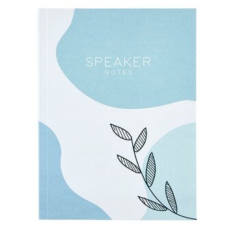 Notitieboek sprekers blauw/groen