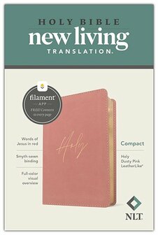 NLT Compact Bible, Filament-Enabled Edition--soft leather-look, holy dusty pink