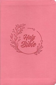KJV Compact Bible, Value Edition--soft leather-look, soft pink