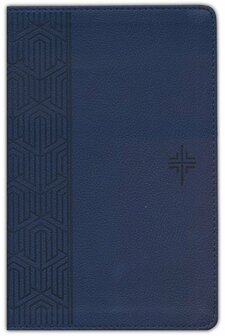 NLT Premium Gift Bible, Filament Enabled--soft leather-look, blue cross