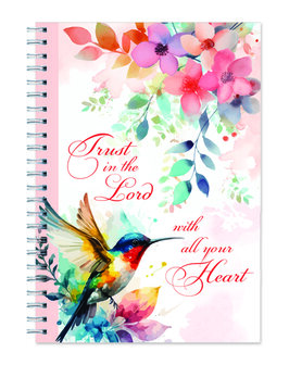 Schrijfdagboek spiraal Trust in the Lord      